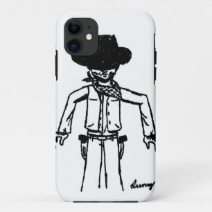 Esbozo de Cowboy iPhone 5 Funda apenas ahí