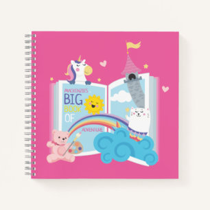 Esbozo De Espiral De Chica Y Escritura De Cuaderno