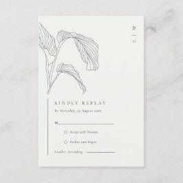 Esbozo de palmas leafy recepción de boda blanca ne