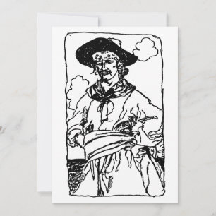 Esbozo de piratas de un capitán de Howard Pyle