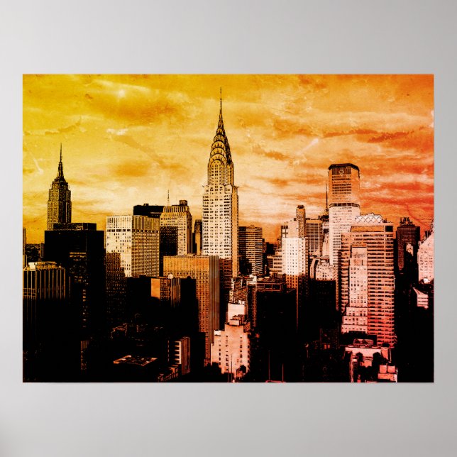 Esbozo de tinta del arte pop de Nueva York (Frente)