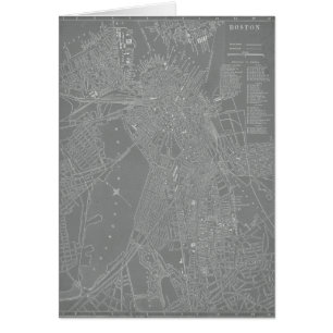 Esbozo del mapa de la ciudad de Boston