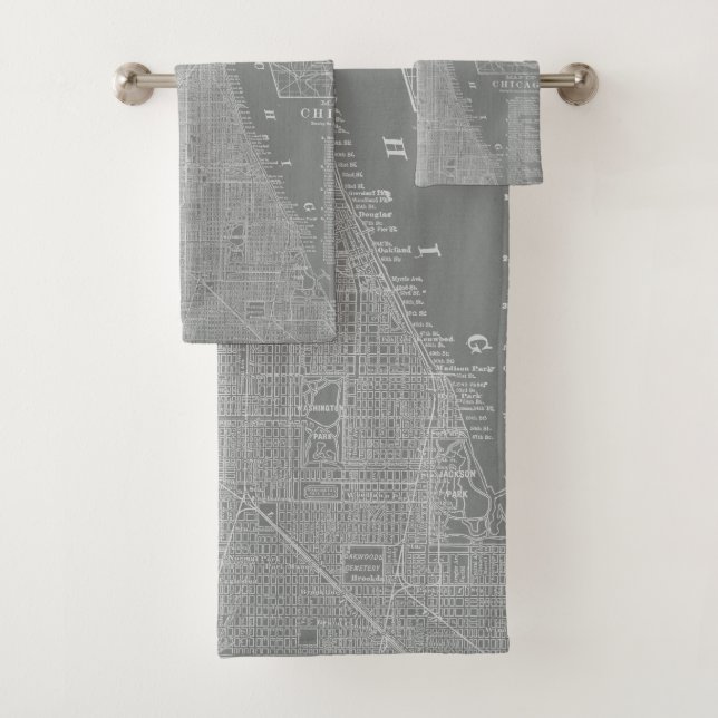 Esbozo del mapa de la ciudad de Chicago (In situ)