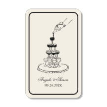 Esbozo elegante de la torre del champagne