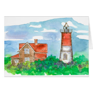 Esbozo en blanco del faro de Cape Cod