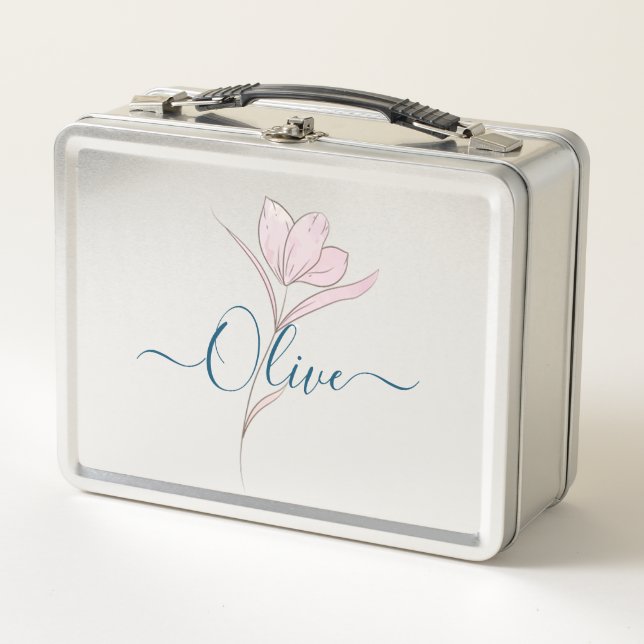 Esbozo floral acuarela personalizada (Anverso)