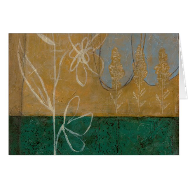 Esbozo floral con flores silvestres y plantas (Anverso (Horizontal))