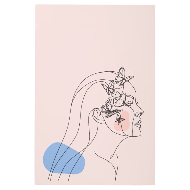 Esbozo hermoso arte Metalizado Poster (Anverso)