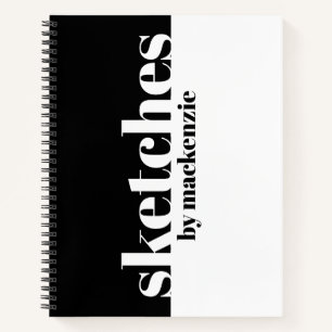 Esbozos Libro Grande Serif Nombre Personalizado