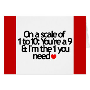 ESCALA DE 1-10 TÚ NUEVE SOY EL 1 QUE NECESITAS