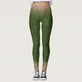 Escala de sirena cintura mezclada Leggings Kelp bo