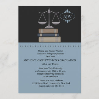 Escala del azul de la justicia, invitación del