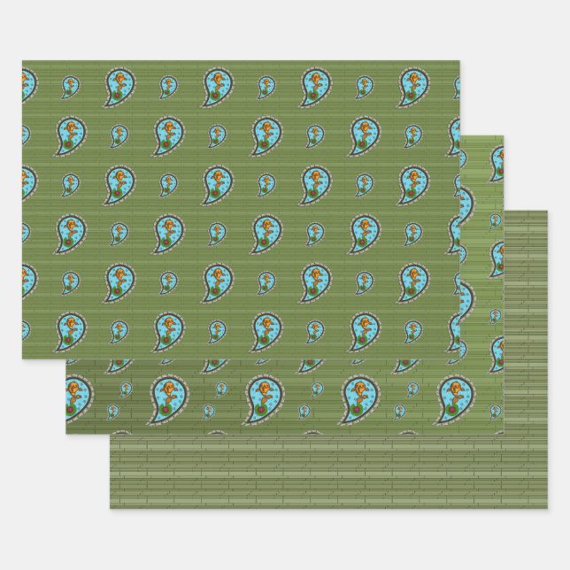 Escala el conjunto de papel de envolvimiento de pe (Set)