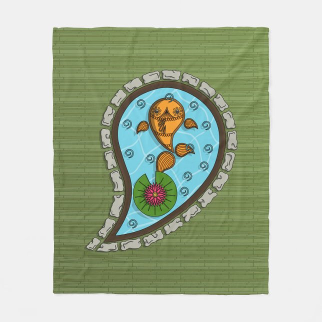 Escala la manta de la flor de pez dorado (Anverso)