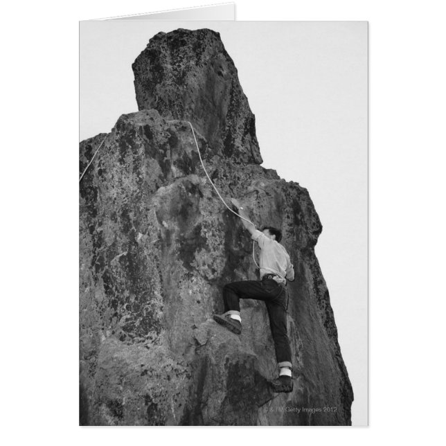 Escalada de rock masculino (Frente)