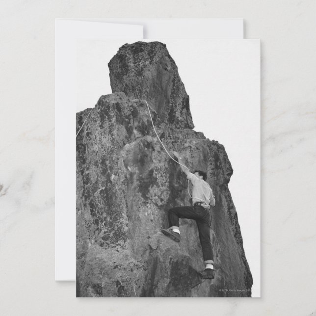 Escalada de rock masculino (Anverso)