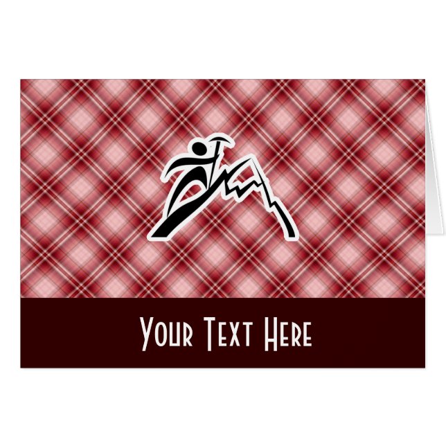 Escalada roja de la tela escocesa (Anverso (Horizontal))