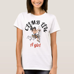 Escalar como una camiseta chica
