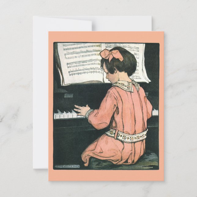 Escalas de Jessie Willcox Smith, niña de música de (Anverso)