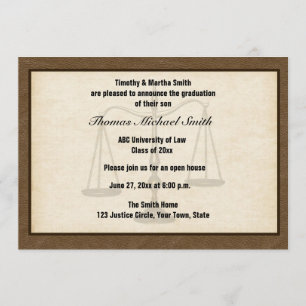 Escalas de justicia, Brown, anuncio de graduación