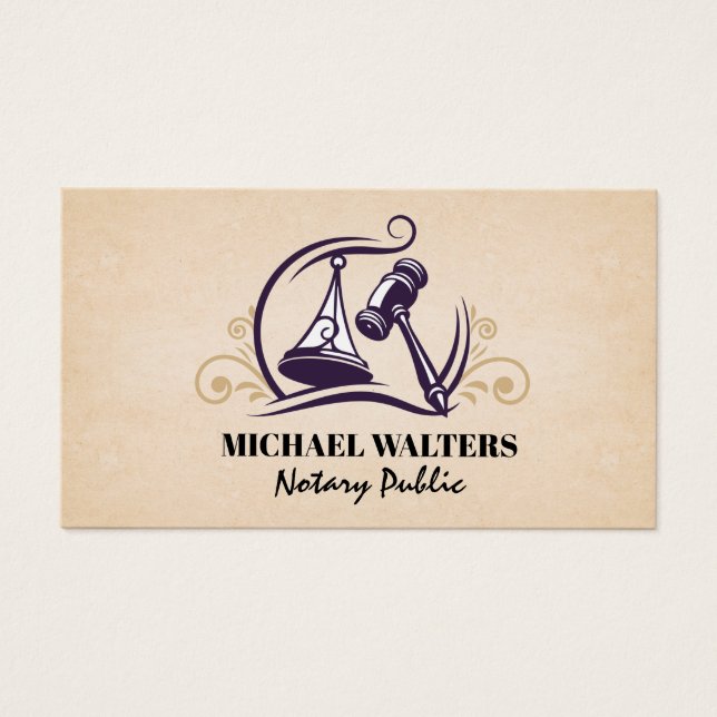 Escalas legales | Logo de Gavel (Frente)