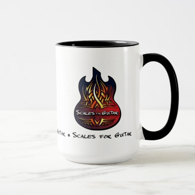 Escalas para la taza de café de la guitarra (Derecha)