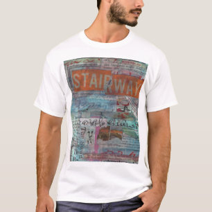 ESCALERA: CAMISETA DE MEDIOS MEZCLADA DE LA POESÍA