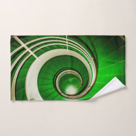 Escalera circular verde