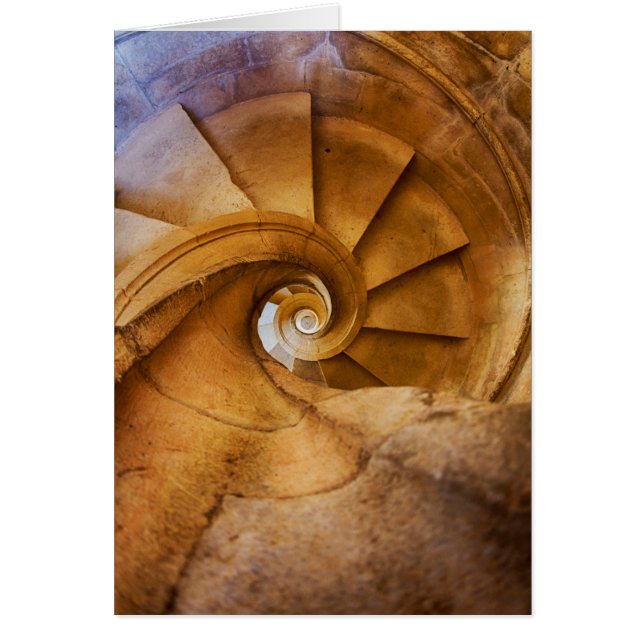 Escalera de caracol hacia abajo, Portugal (Frente)
