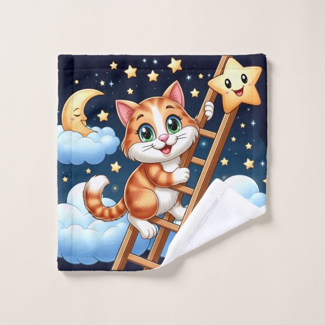 Escalera de gatitos a la luna (Toallita)