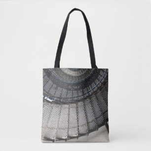 Escalera espiral metalizado negra en una bolsa de