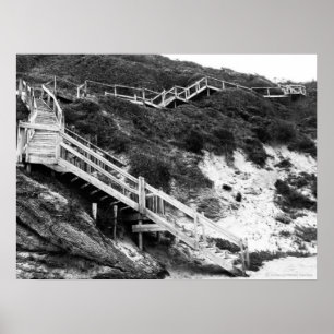 "Escalera poster del arte de JTG del cielo"