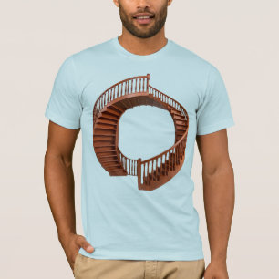 Escalera Vintage De La Camiseta De La Camiseta De