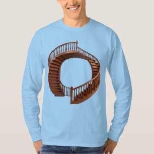 Escalera Vintage De La Camiseta De Manga Larga De