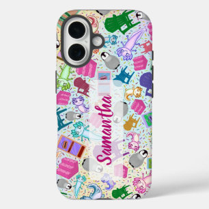 Escaleras rosas Axolotl Apple iPhone 16 Funda duro