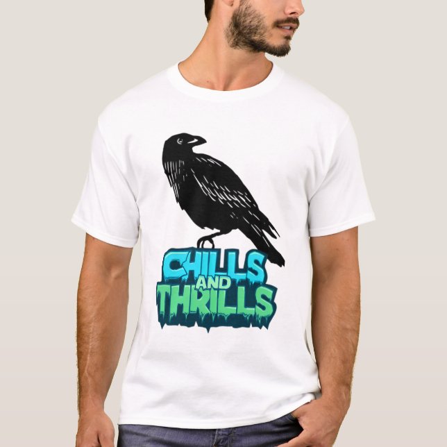Escalofríos y emociones Raven Spooky camiseta de H (Anverso)