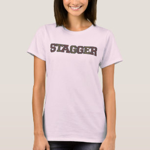 Escalone la camiseta rosa clara de las mujeres
