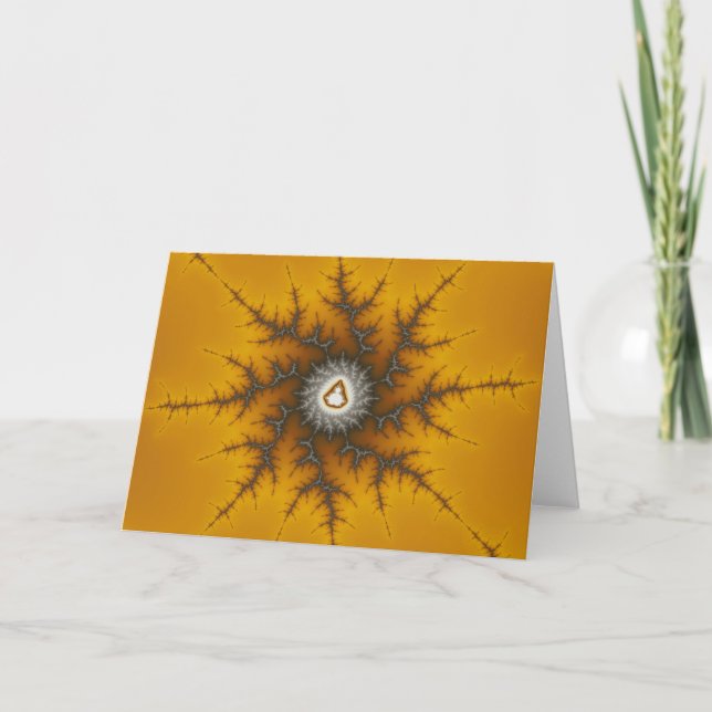 Escama del hielo - tarjeta de Navidad del fractal (Anverso)