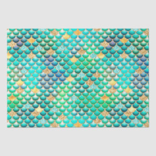 Escamas de sirena con lámina de ombre verde y bril