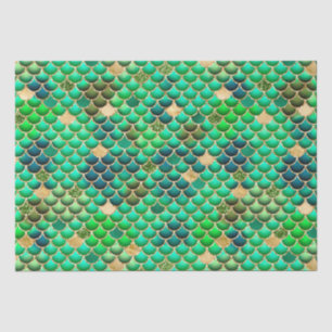 Escamas de sirena con lámina de ombre verde y bril