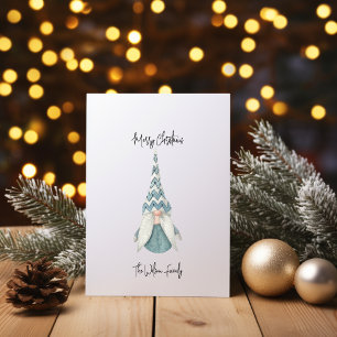 Escandinavia Blue Lady Gnome Feliz Navidad