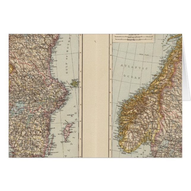 Escandinavia, Noruega, Suecia (Anverso (Horizontal))