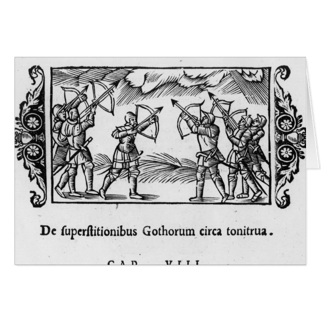 Escandinavos que usan sus flechas (Anverso (Horizontal))