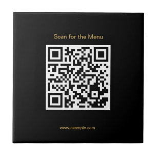 Escanear el código QR de azulejo de cerámica elega