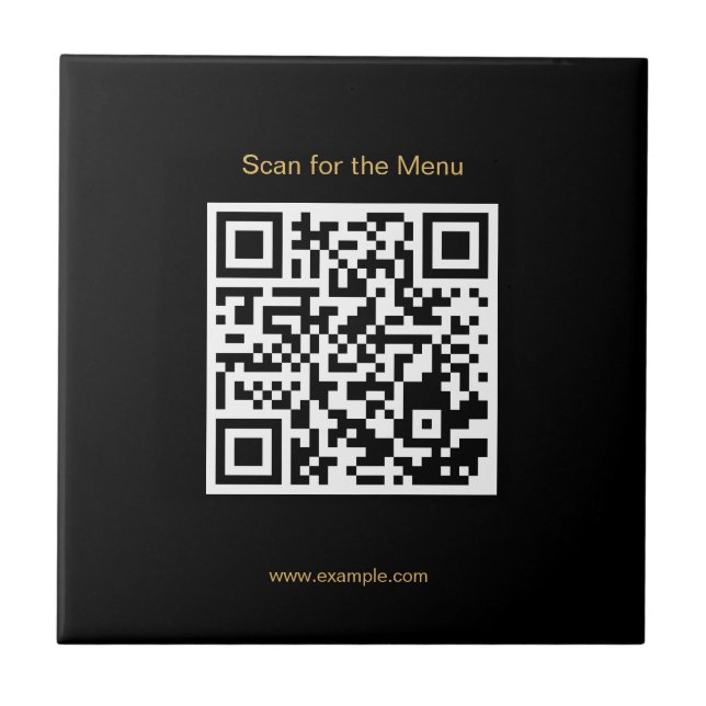 Escanear el código QR de azulejo de cerámica elega (Frente)