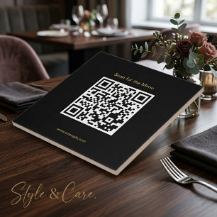 Escanear el código QR de azulejo de cerámica elega