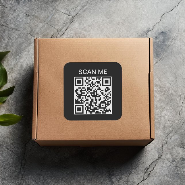 Escanear mi código QR Pegatina cuadrado escaneado (Subido por el creador)