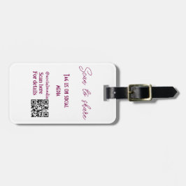 Escanear para compartirnos etiquetas en medios soc