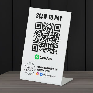 Escanear para Pagar Código QR Señal de Aplicación 