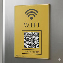 Escanear QR para señal de imán de WiFi de invitado